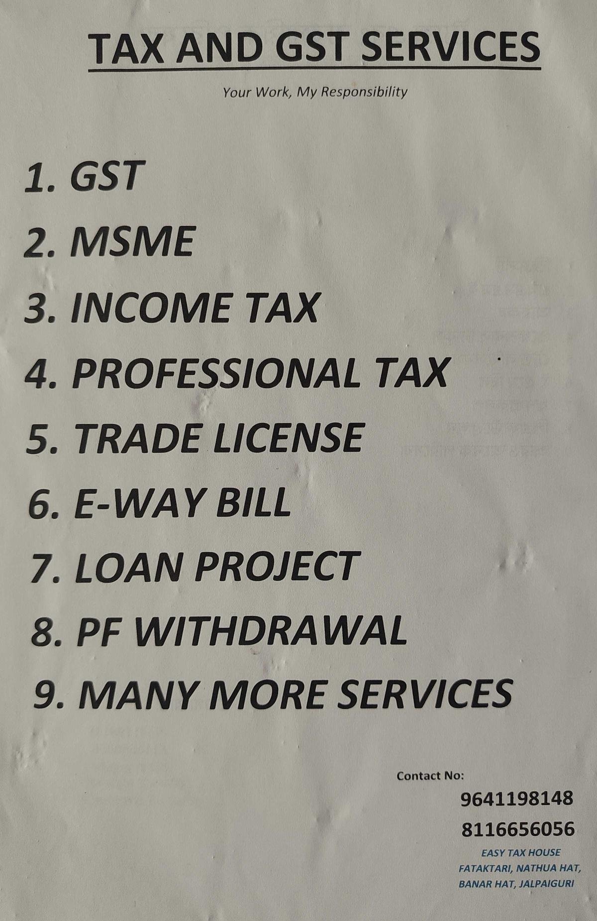 Tax and GST
